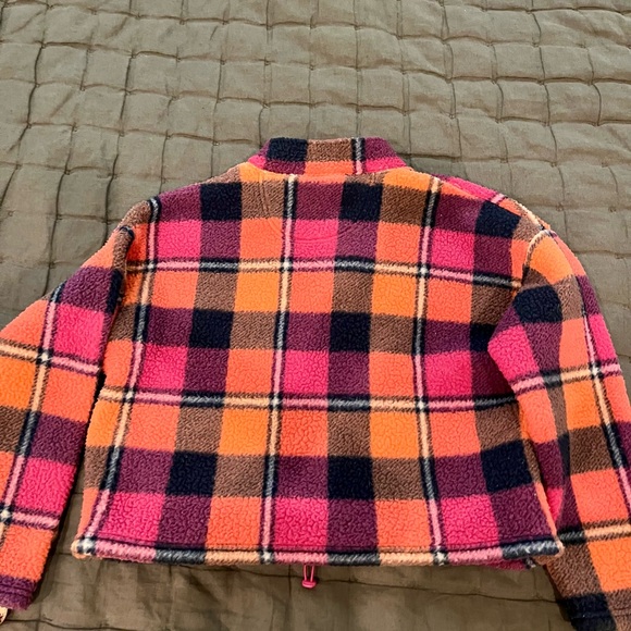 American Eagle Outfitters Pink and Orange Fleece Pullover - Picture 9 of 10